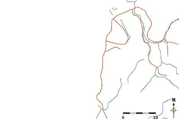 Strade e fiumi intorno Cape Pakarang Right