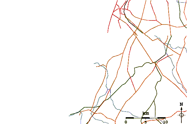 Strade e fiumi intorno Palmachim - Htzinorot
