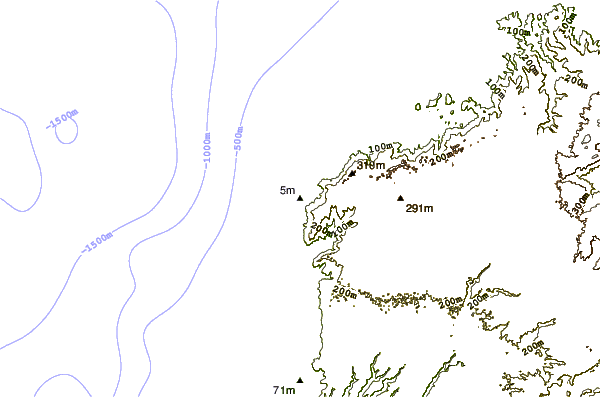 shoreline intorno Peña Negra