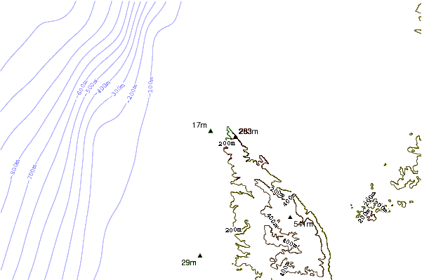 shoreline intorno Pik or Meridian