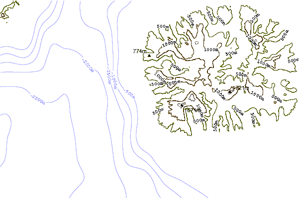 shoreline intorno Pine Trees (Sunset)