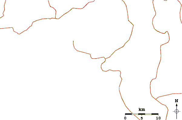 Strade e fiumi intorno Playa Coyote