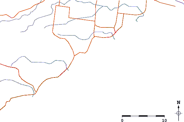 Strade e fiumi intorno Point Addis