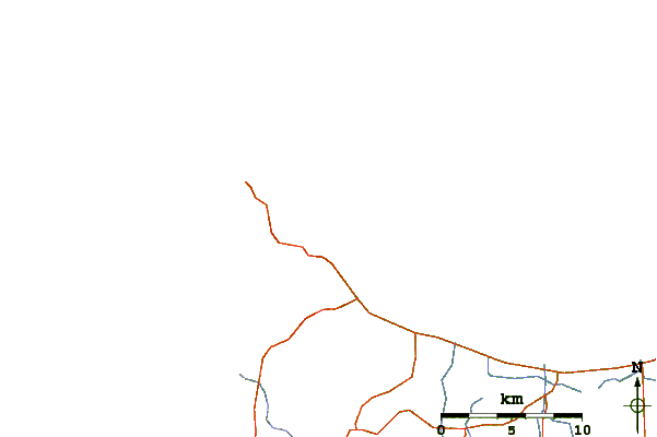 Strade e fiumi intorno Point Picquet