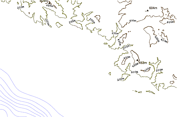 shoreline intorno Ponente (Sicily)