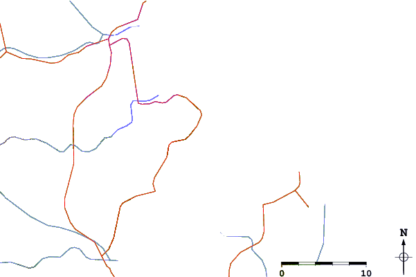 Strade e fiumi intorno Ponta da Pinheira