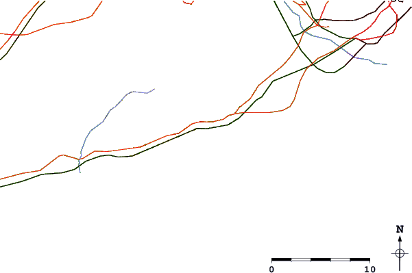 Strade e fiumi intorno Port Ginesta