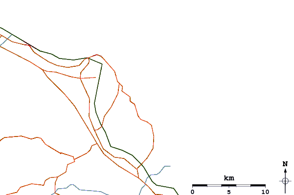 Strade e fiumi intorno Portonovo (la Nave)