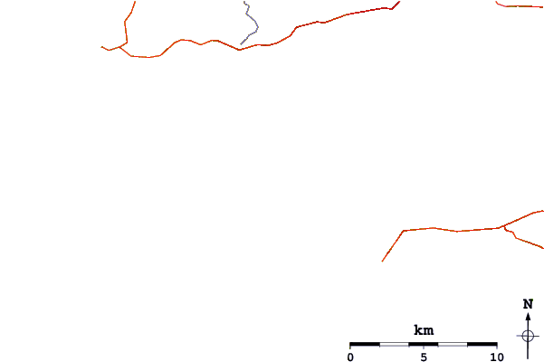 Strade e fiumi intorno Pors Naye
