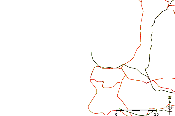 Strade e fiumi intorno Praia Pequena