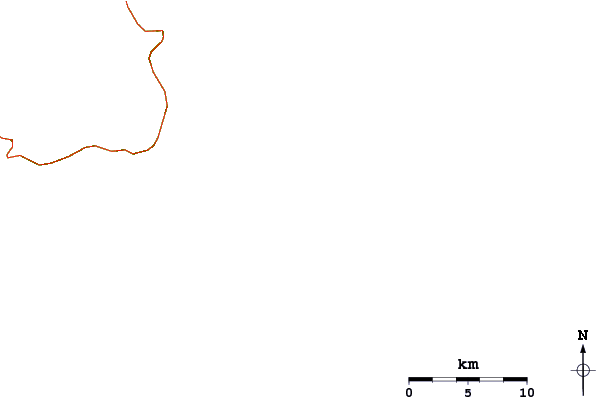 Strade e fiumi intorno Praia dos Castelhanos (Ilha Bela)