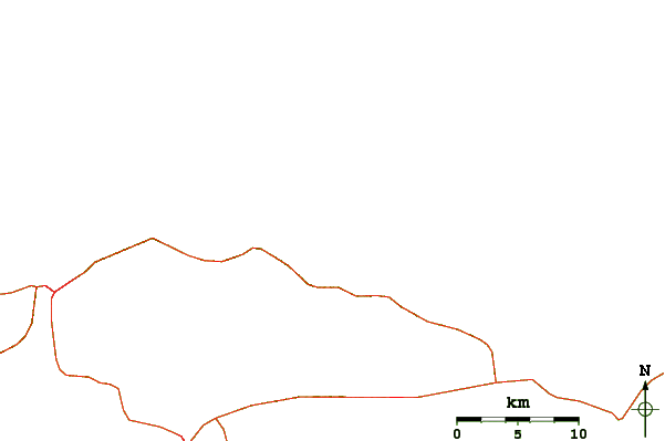 Strade e fiumi intorno Pui Puy