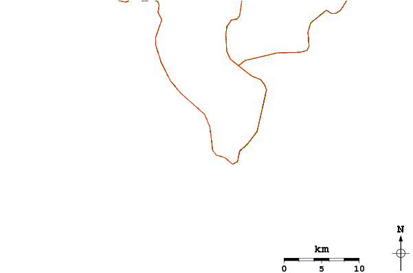 Strade e fiumi intorno Punta Barigona