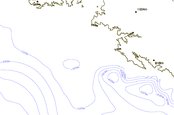 shoreline intorno Punta Bombon