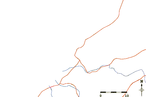 Strade e fiumi intorno Punta Sal