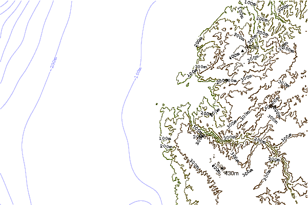 shoreline intorno Punta Topocalma