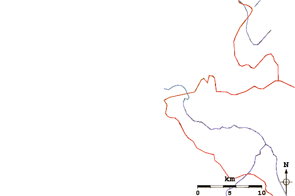Strade e fiumi intorno Punta Topocalma