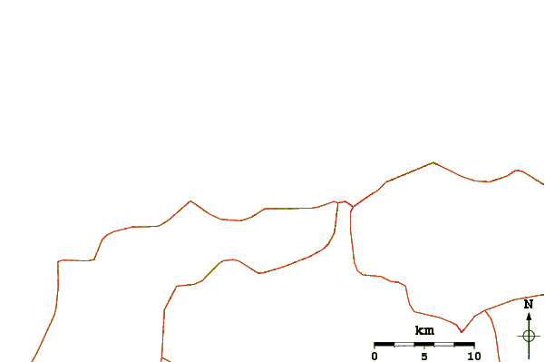 Strade e fiumi intorno Punta de Guiria