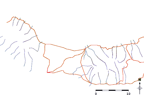 Strade e fiumi intorno San Miguel - Rabo de Peixe