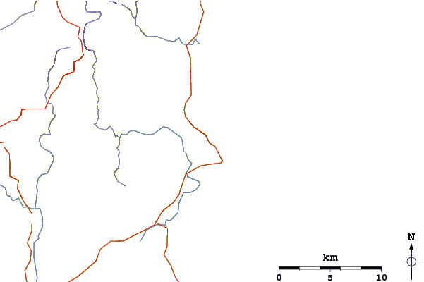 Strade e fiumi intorno Redbill Beach