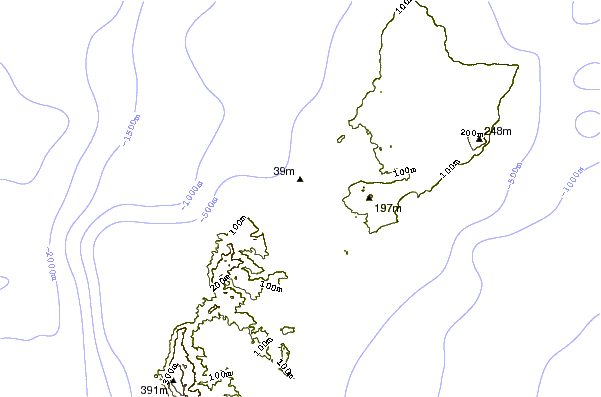 shoreline intorno Ricks Reef