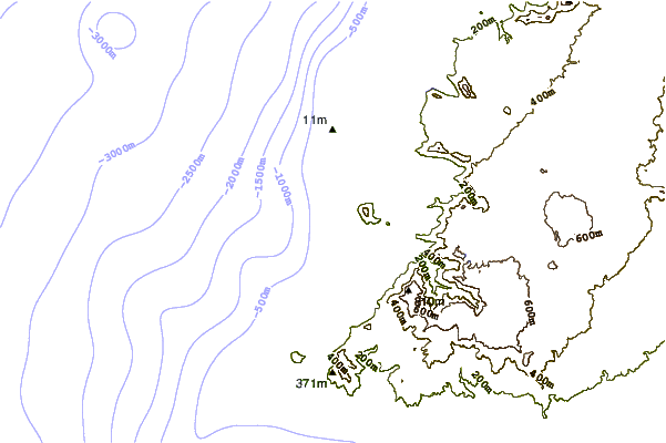 shoreline intorno Riviere Noire Harbour
