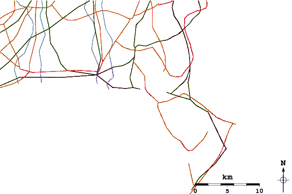 Strade e fiumi intorno Rock Island