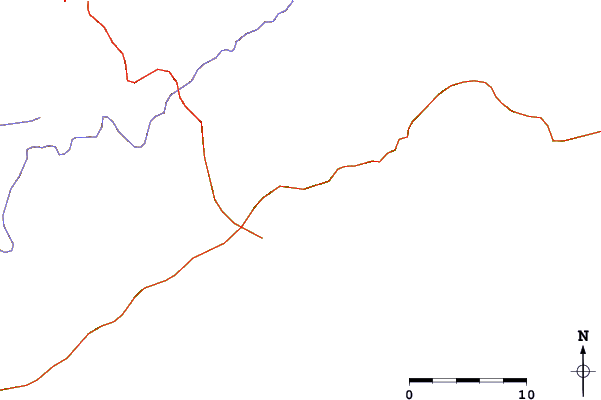 Strade e fiumi intorno Saco da Mãe