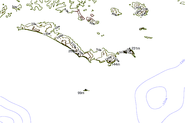 shoreline intorno Salmon Holes Reef