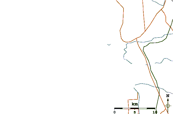 Strade e fiumi intorno San Giovanni di Sinis