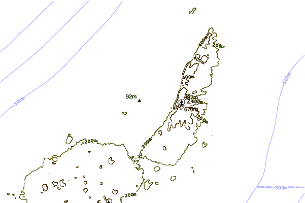 shoreline intorno San Juan