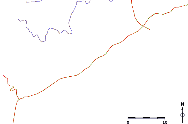 Strade e fiumi intorno Sapê