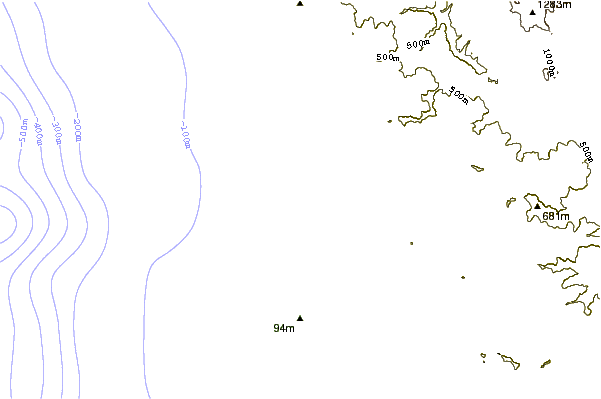 shoreline intorno Seaside Creek
