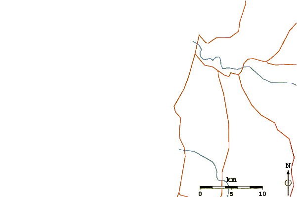 Strade e fiumi intorno Sidi Kaouki
