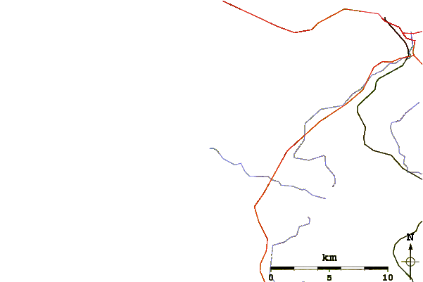 Strade e fiumi intorno Siouville