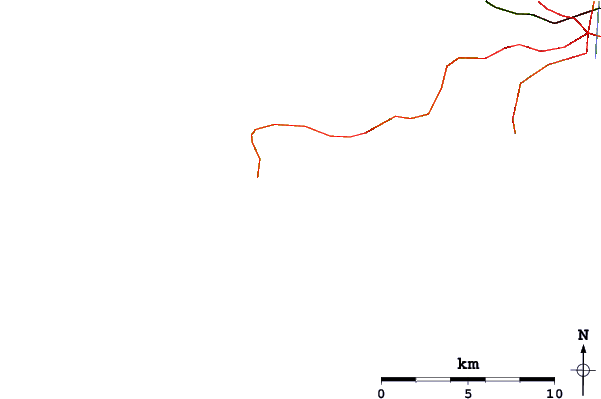 Strade e fiumi intorno Slade Bay/Boot Reef