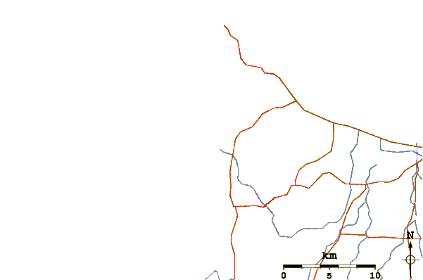 Strade e fiumi intorno Smiths Point and Beach