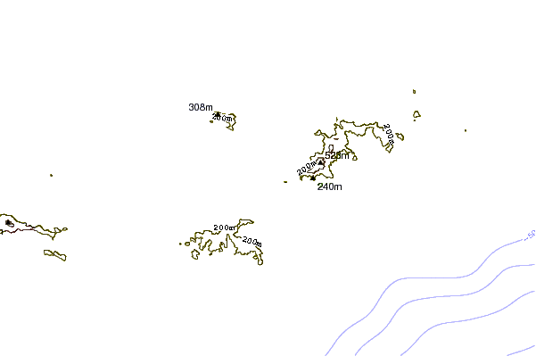 shoreline intorno Smugglers cove