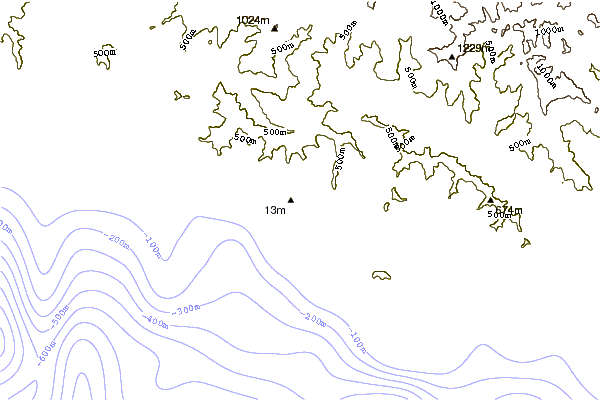 shoreline intorno Sori Point