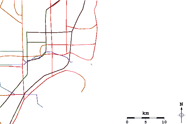 Strade e fiumi intorno South Beach (Miami)