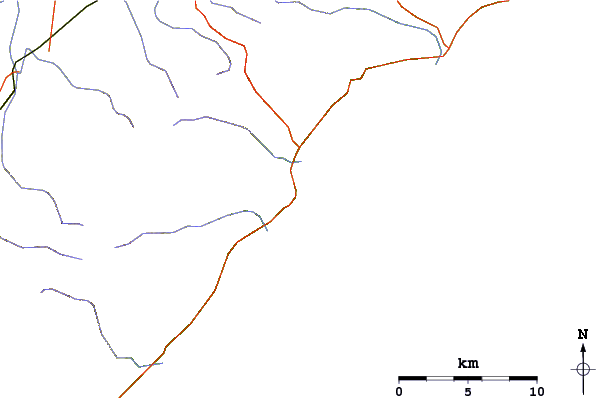 Strade e fiumi intorno St George River