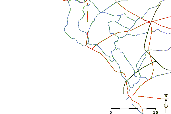 Strade e fiumi intorno St Jean de Monts