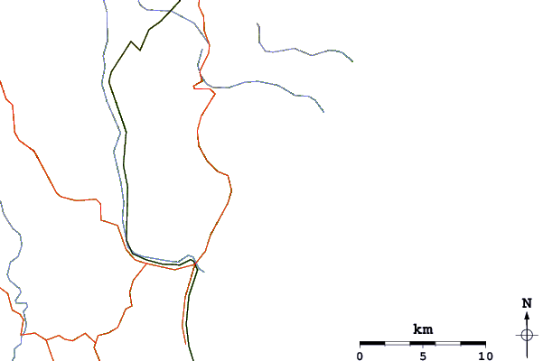 Strade e fiumi intorno Stingray Bay