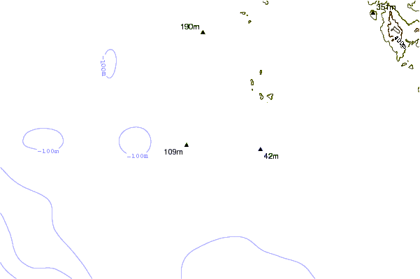 shoreline intorno Stone Islands Peaks