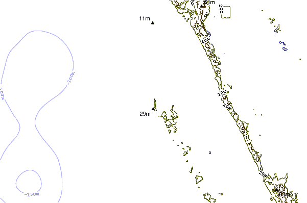 shoreline intorno Stoney Rise