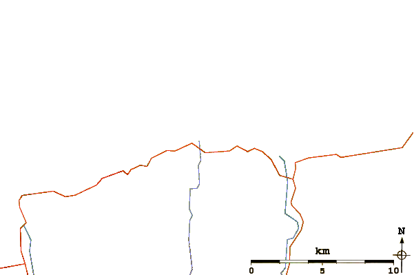 Strade e fiumi intorno Strathy Bay