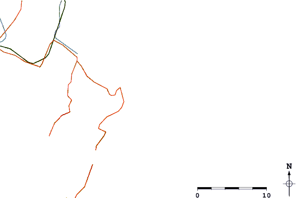 Strade e fiumi intorno Table Cape Reefs