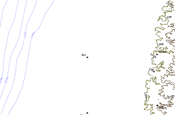 shoreline intorno Tel Baruch South Beach