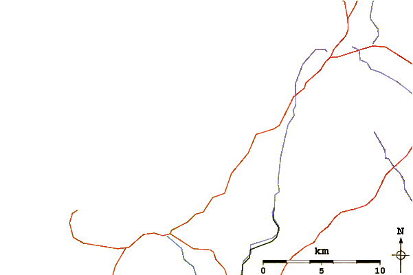 Strade e fiumi intorno Tregardock