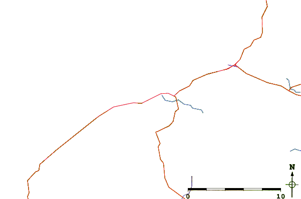 Strade e fiumi intorno Tullaghan (Leitrim)